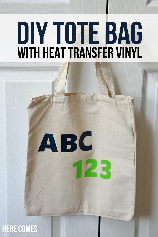 DIY Tote Bag with Heat Transfer Vinyl